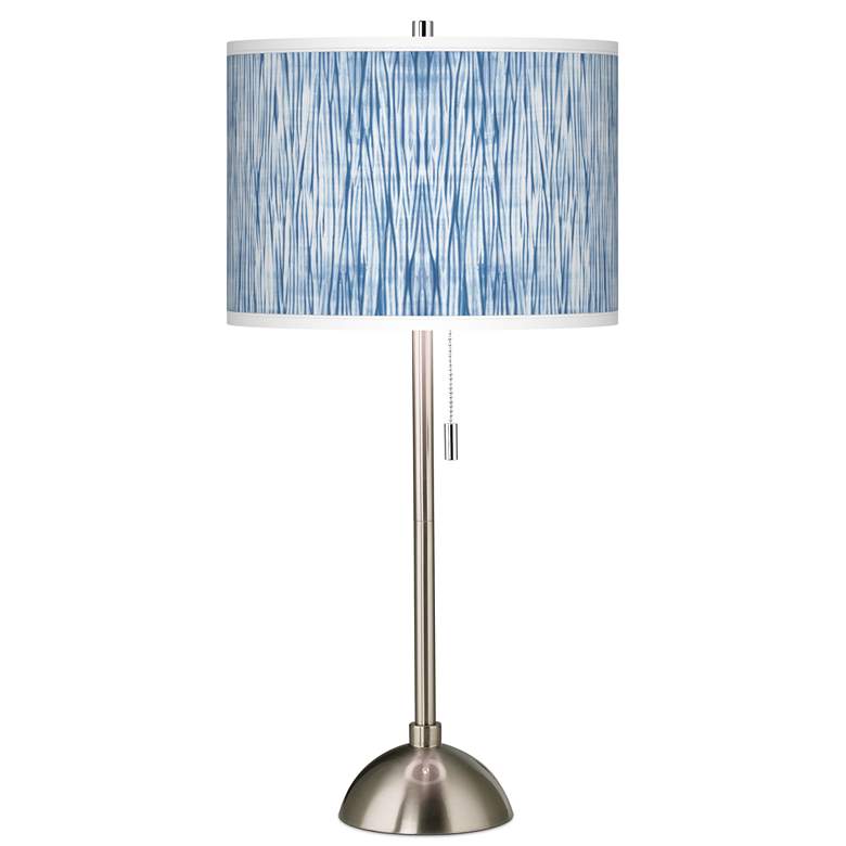 Beachcomb Giclee Brushed Nickel Table Lamp
