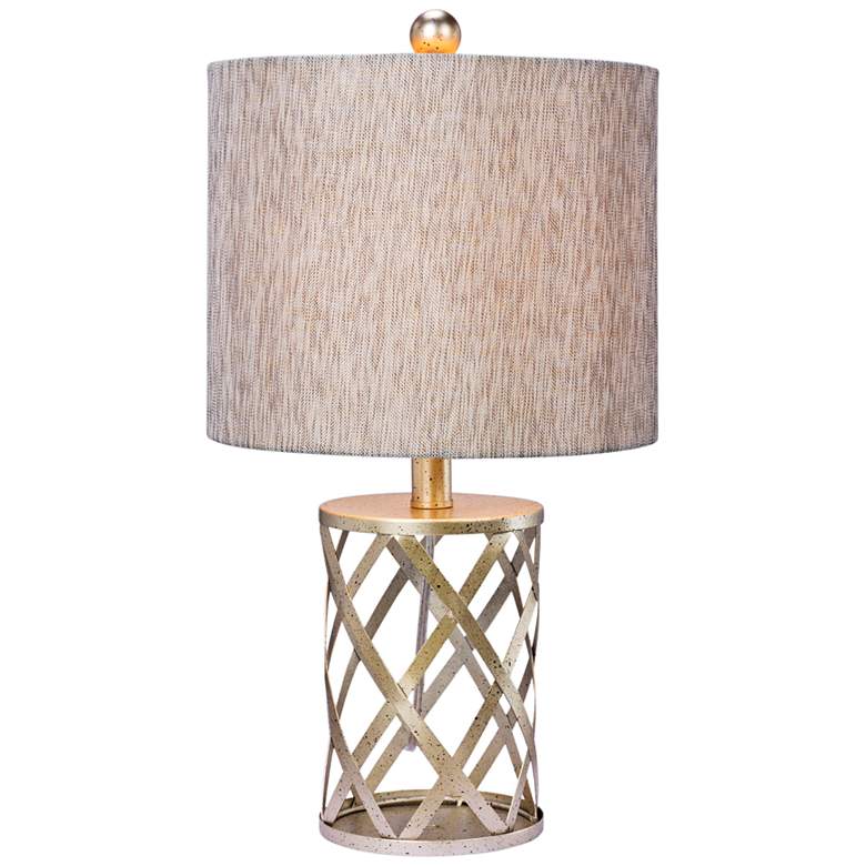 Cordova Antique Gold Metal Accent Table Lamp