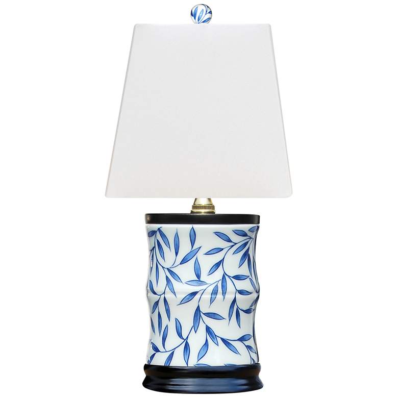 Yangtze 15" High Blue and White Porcelain Accent Table Lamp