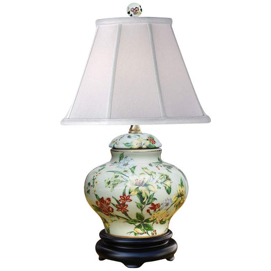 Devin Multi-Color 16" High Traditional Porcelain Accent Table Lamp