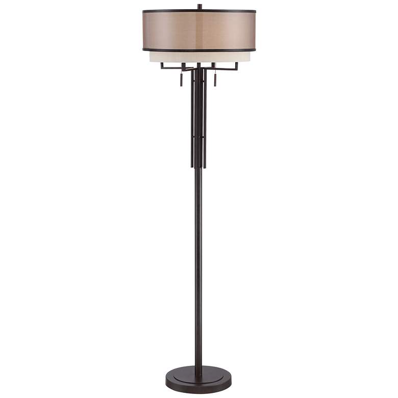 Franklin Iron Works Alamo Double Shade Floor Lamp