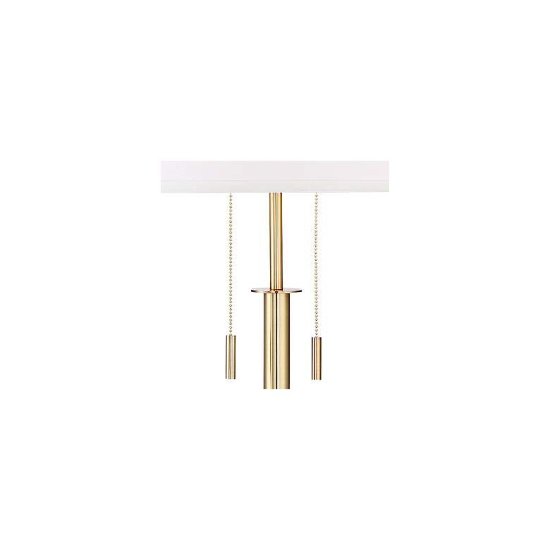 Possini Euro Encino Antique Brass Modern Tripod Floor Lamp