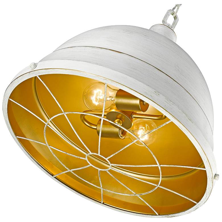 Bartlett 16 1/2" Wide French White Pendant Light