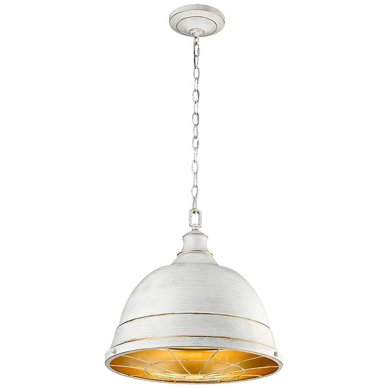 Bartlett 16 1/2" Wide French White Pendant Light