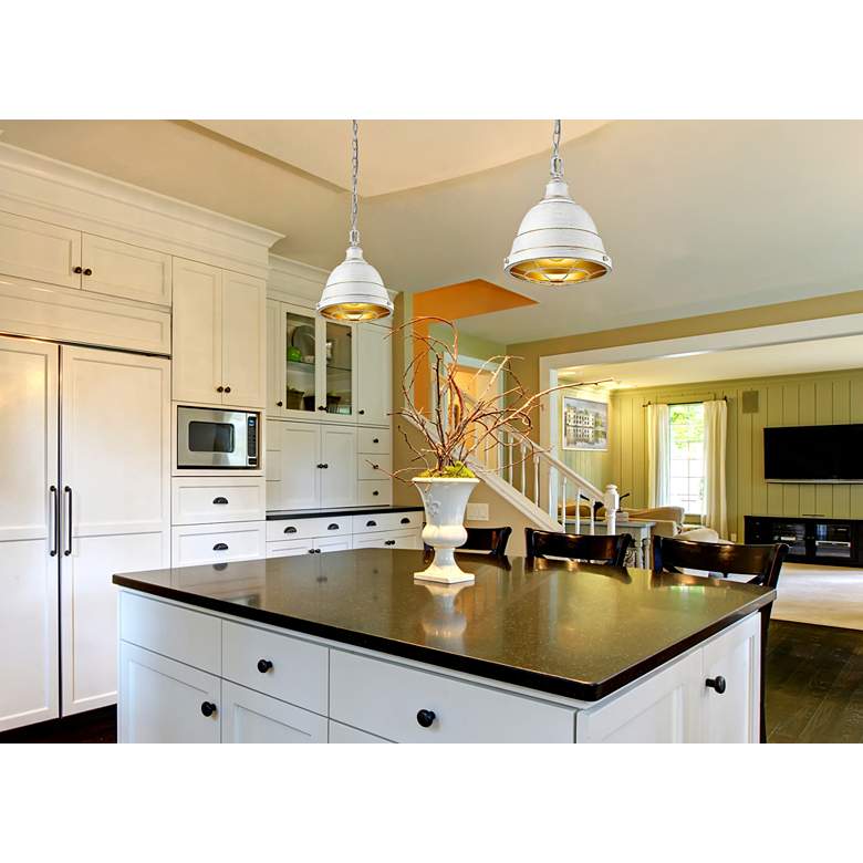 Bartlett 16 1/2" Wide French White Pendant Light