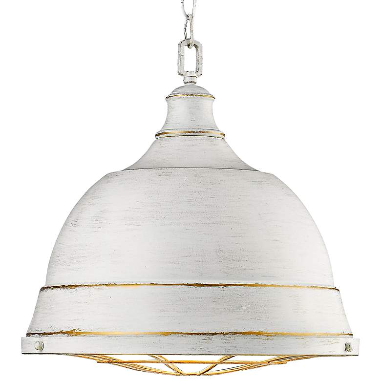 Bartlett 16 1/2" Wide French White Pendant Light