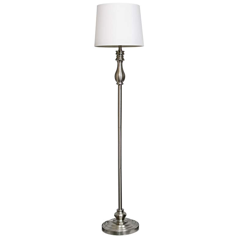 Lacassie Brushed Steel 3-Piece Floor and Table Lamp Set