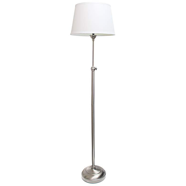 Carl Nickel 3-Piece Adjustable Floor and Table Lamp Set