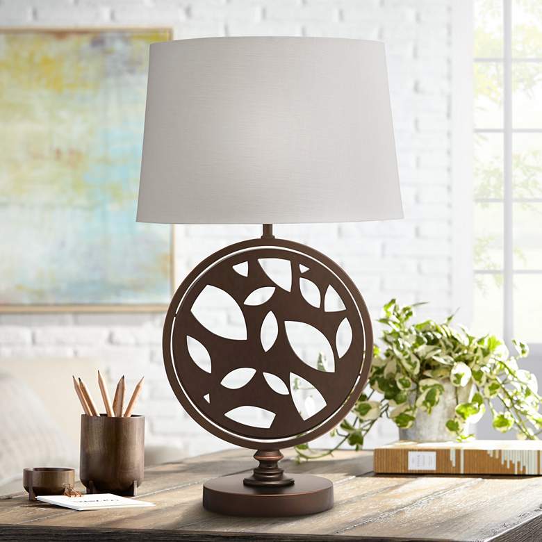 Edwin Oxidized Bronze Zinc Table Lamp