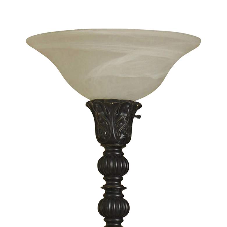 Madison Bronze Torchiere Floor Lamp