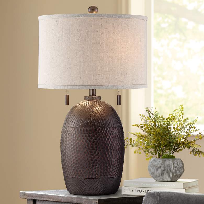 Iron Works Byron Pull Chain Table Lamp
