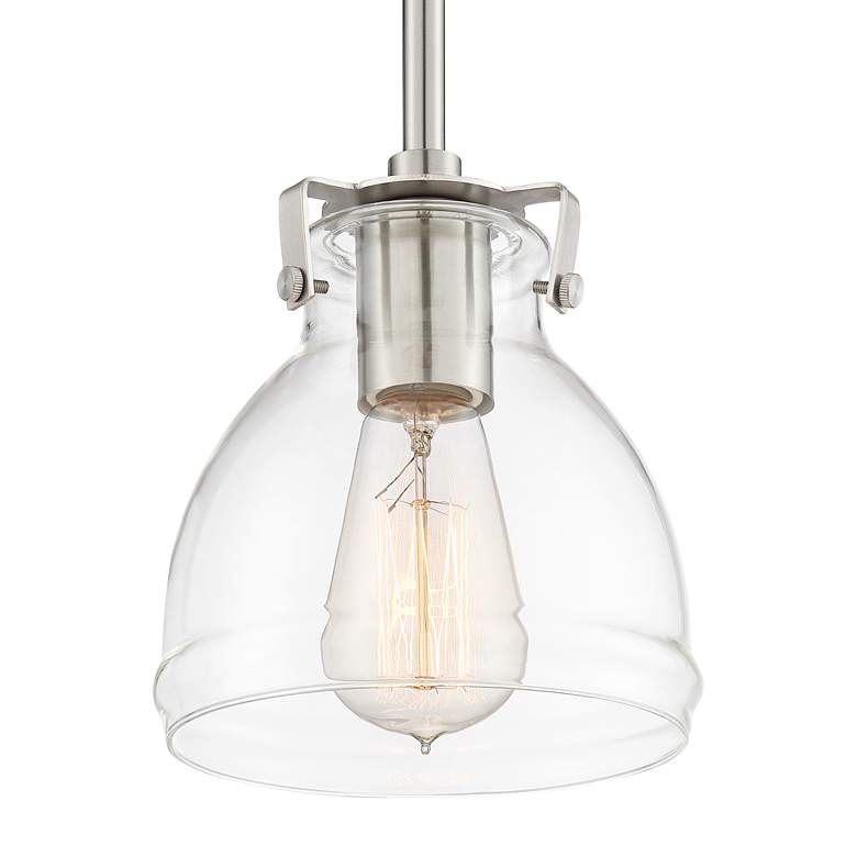 Possini Euro Bellis 6 1/2" Wide Brushed Mini Pendant