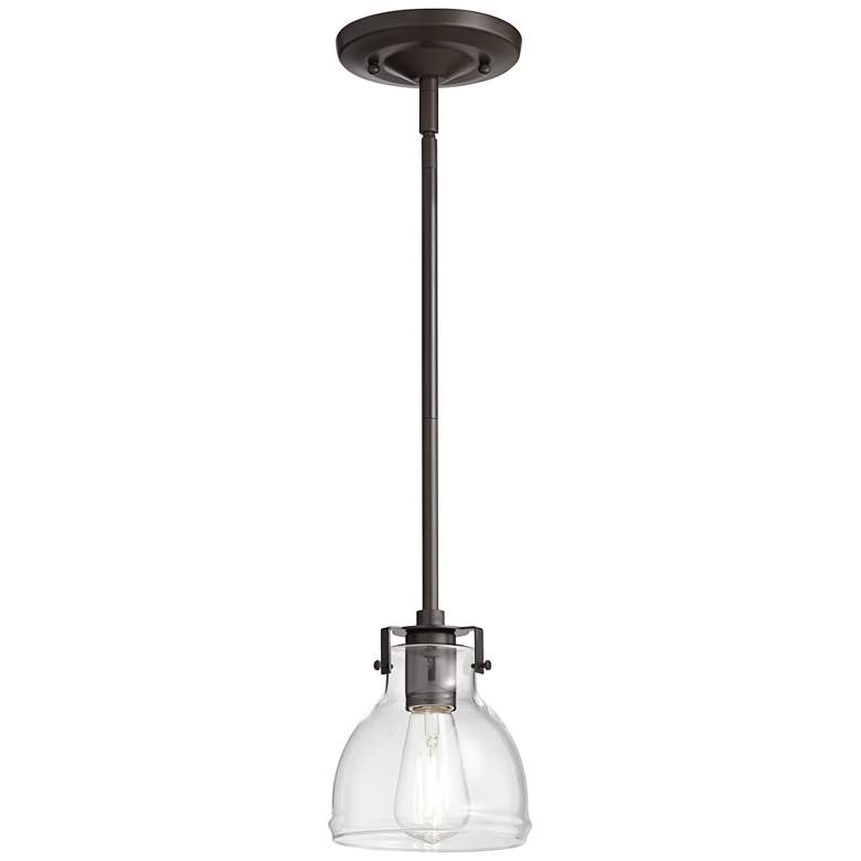 Possini Euro Bellis 6 1/2" Wide Brushed Mini Pendant