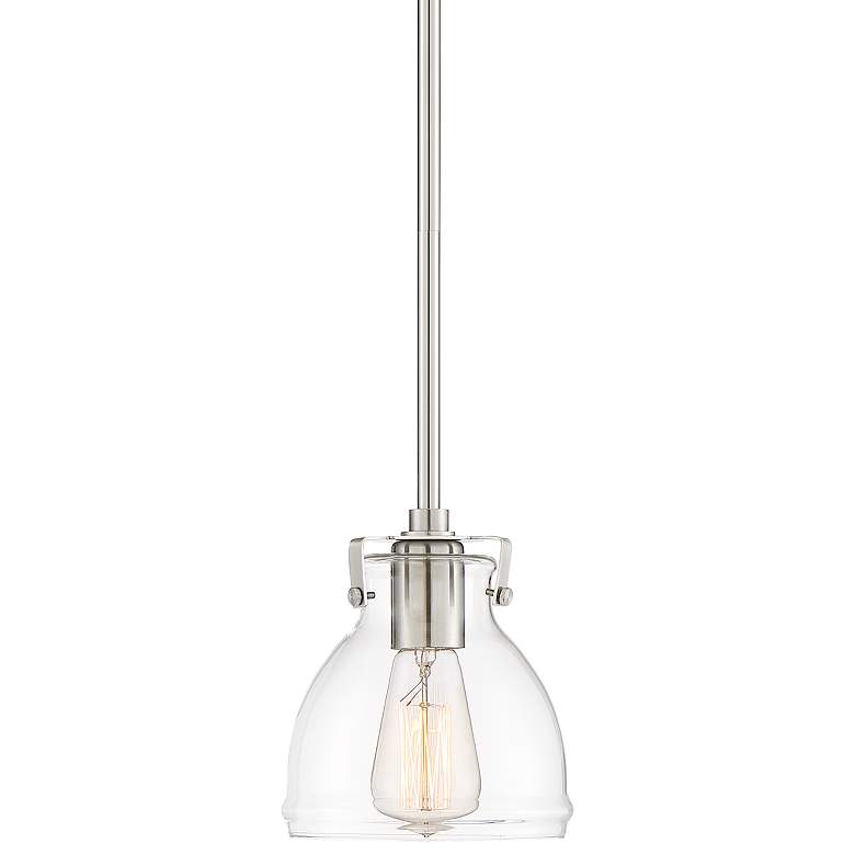 Possini Euro Bellis 6 1/2" Wide Brushed Mini Pendant