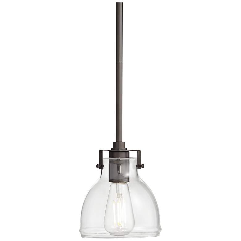 Possini Euro Bellis 6 1/2" Wide Brushed Mini Pendant