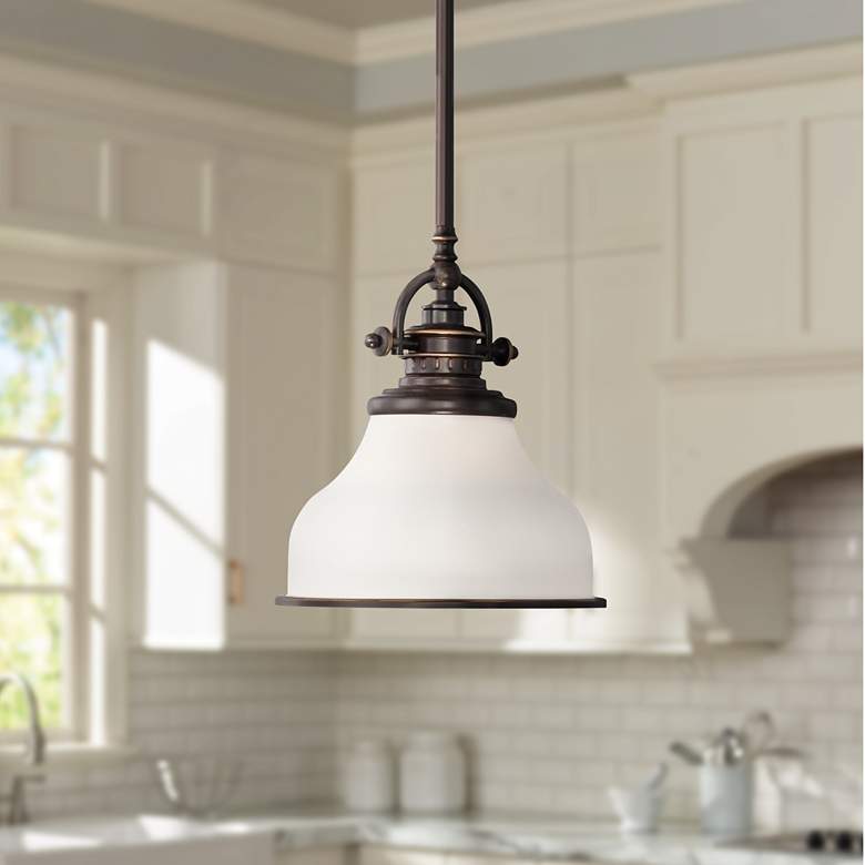 Quoizel Grant Rod-Hung Palladian Bronze Mini Pendant