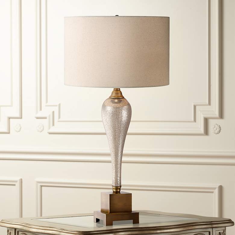 Possini Euro Design Gigi Mercury Glass Table Lamp