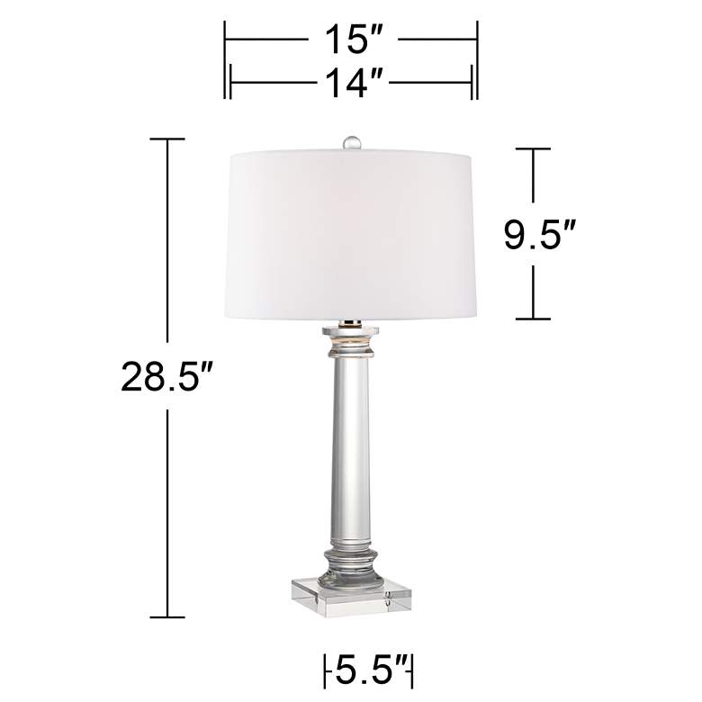 Vienna Full Spectrum Modern Crystal Column Table Lamp