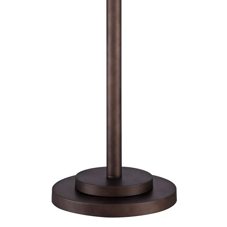 Garth Twin Pull Chain Transitional Bronze Floor Lamp