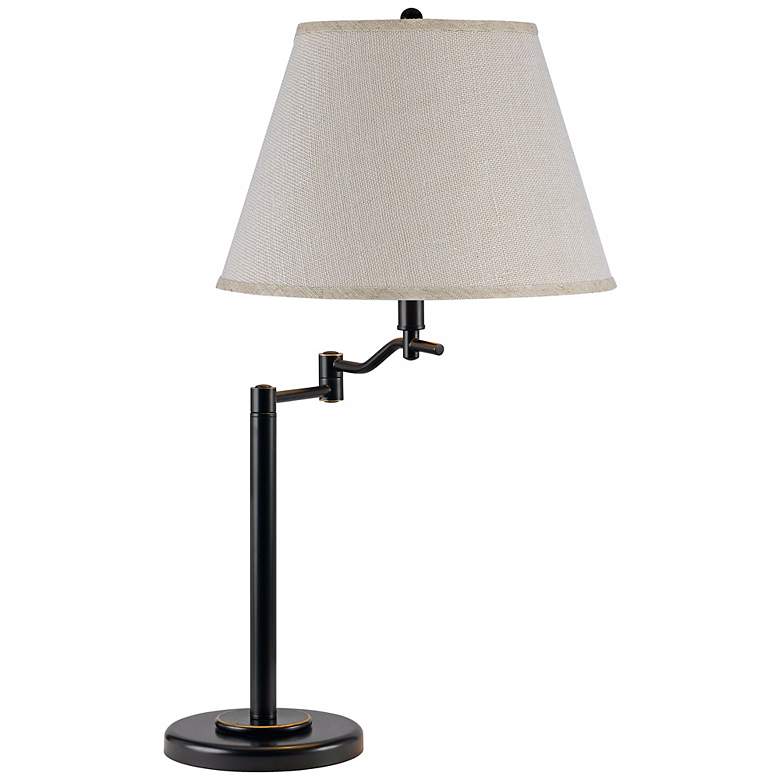 Stila Dark Bronze Swing Arm Table Lamp