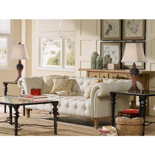 Exeter 30" High Wood Finish Table Lamps - Set of 2