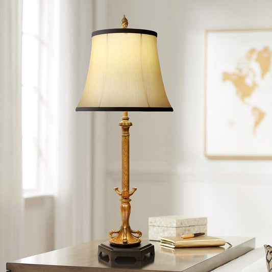Hopkins French Gold and Matte Black Table Lamp