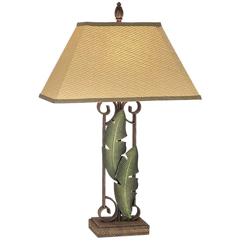 Banana Leaf Tropical Table Lamp