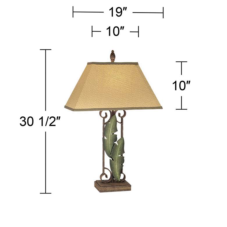 Banana Leaf Tropical Table Lamp