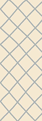 Ivory Gray/Grey Trellis Area Rugs