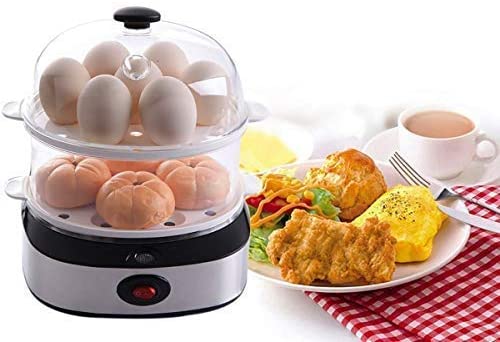 2 in 1 Electric Rapid Stainless 14 Egg Cooker/Steamer Auto Shut
