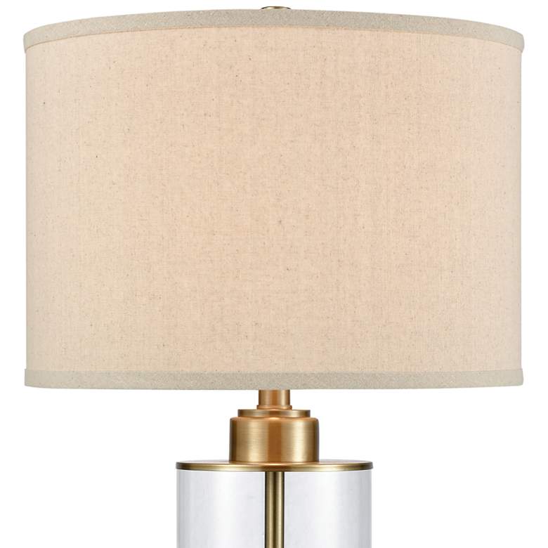 Dimond Fermont Clear Glass and Antique Brass Table Lamp