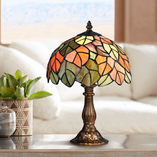 Cape Reinga 15" High Bronze Tiffany-Style Accent Table Lamp