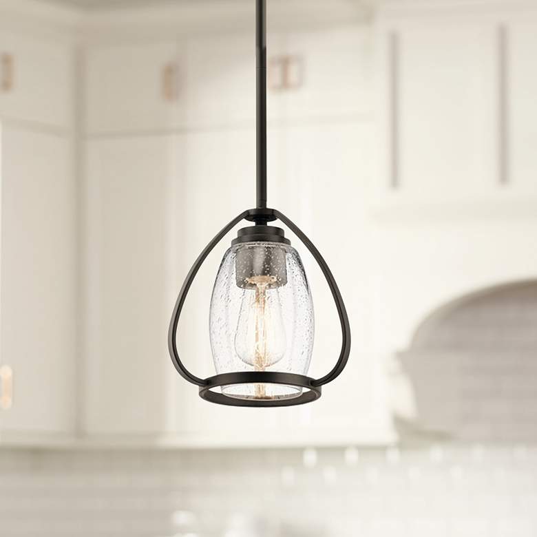 Kichler Tuscany 9" Wide Oiled Bronze Mini Pendant