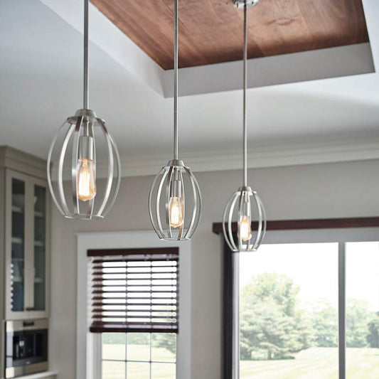 Kichler Tao 8" Wide Brushed Nickel Mini Pendant