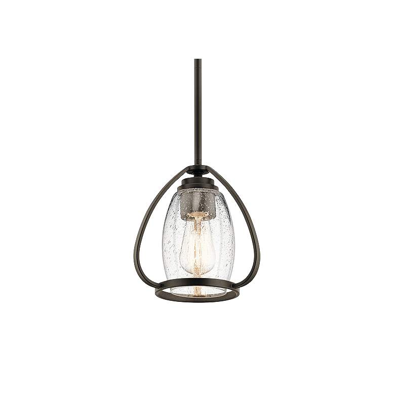 Kichler Tuscany 9" Wide Oiled Bronze Mini Pendant