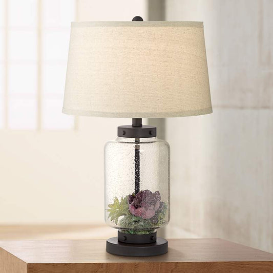 Collectors Dream Black Fillable Table Lamp