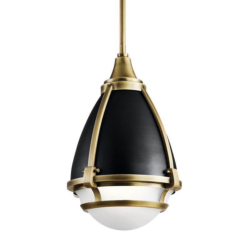Kichler Ayra 10" Wide Natural Brass Mini Pendant