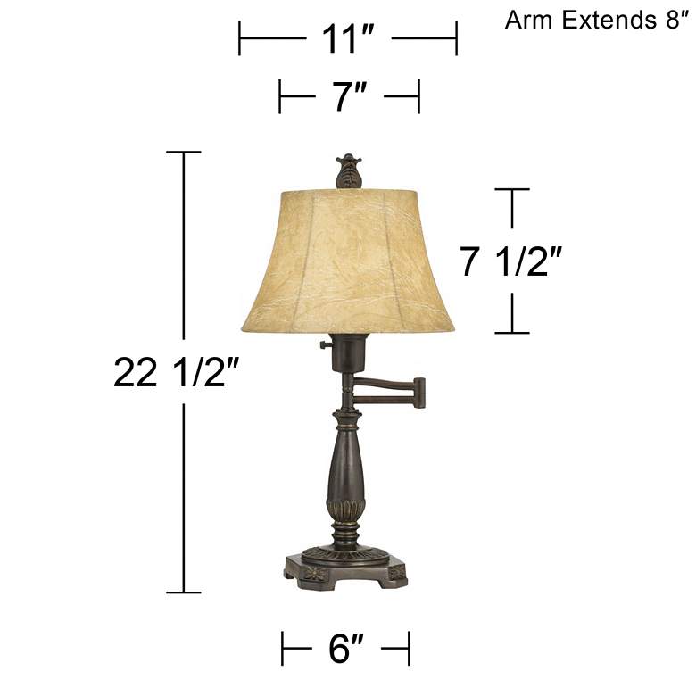 Bronze Finish Swing Arm Lamps by Regency Hill - Set of 2