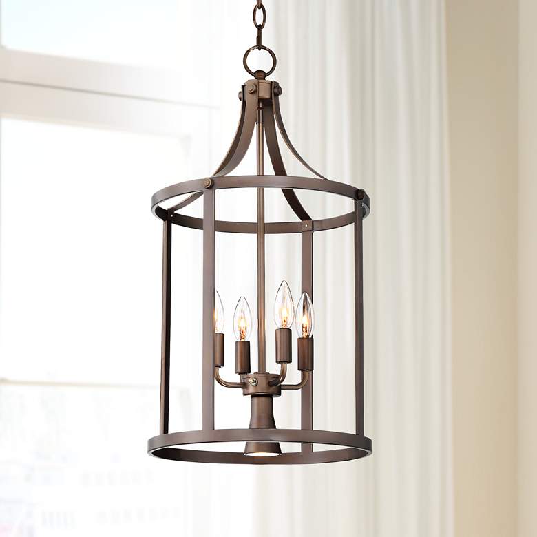 Pennington 13 1/2" Wide Bronze Foyer Pendant Light