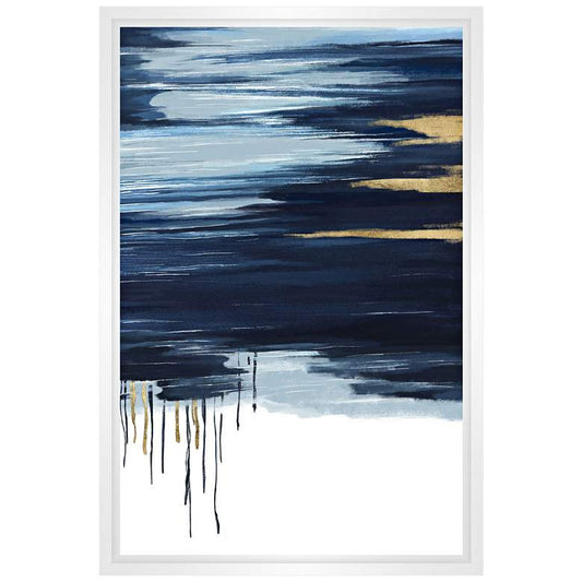 Blue Horizon Framed Canvas Wall Art