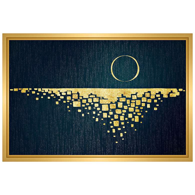 Moon Rising Framed Canvas Wall Art