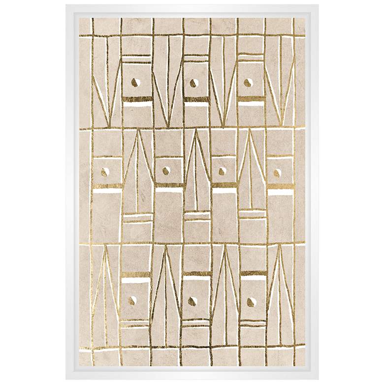 Pattern in Sand II Framed Canvas Wall Art