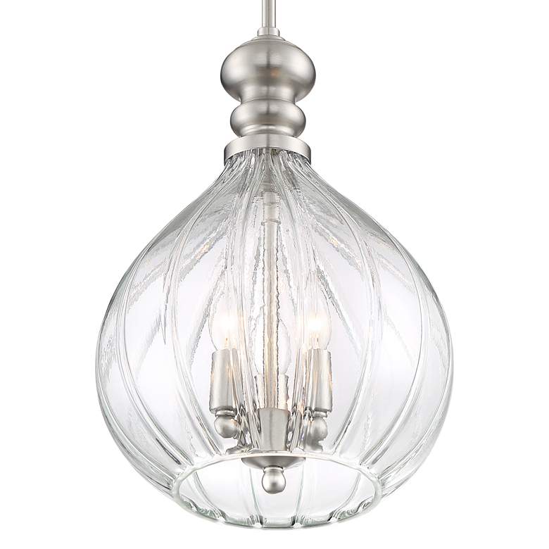 Houten 11 1/2"W Brushed 3-Light Cluster Mini Pendant