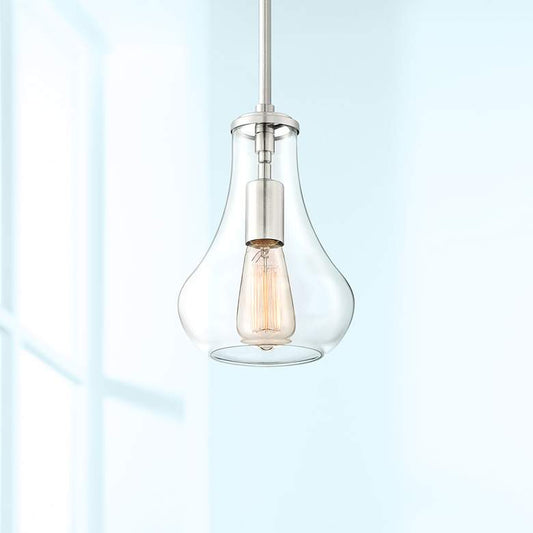 Roselle 8 1/2" Wide Brushed Nickel Mini Pendant