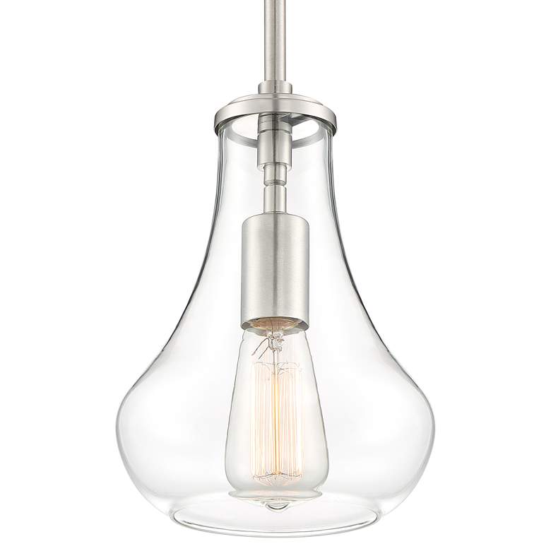 Roselle 8 1/2" Wide Brushed Nickel Mini Pendant