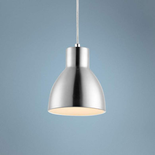Maxim Cora 7" Wide Satin Nickel Mini Pendant