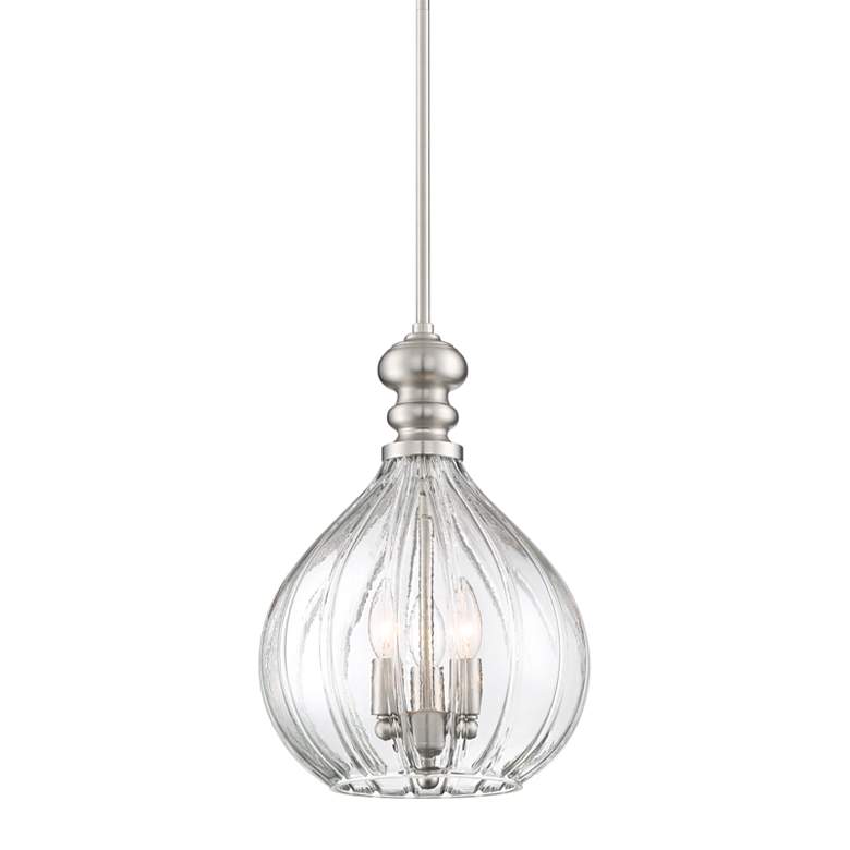 Houten 11 1/2"W Brushed 3-Light Cluster Mini Pendant