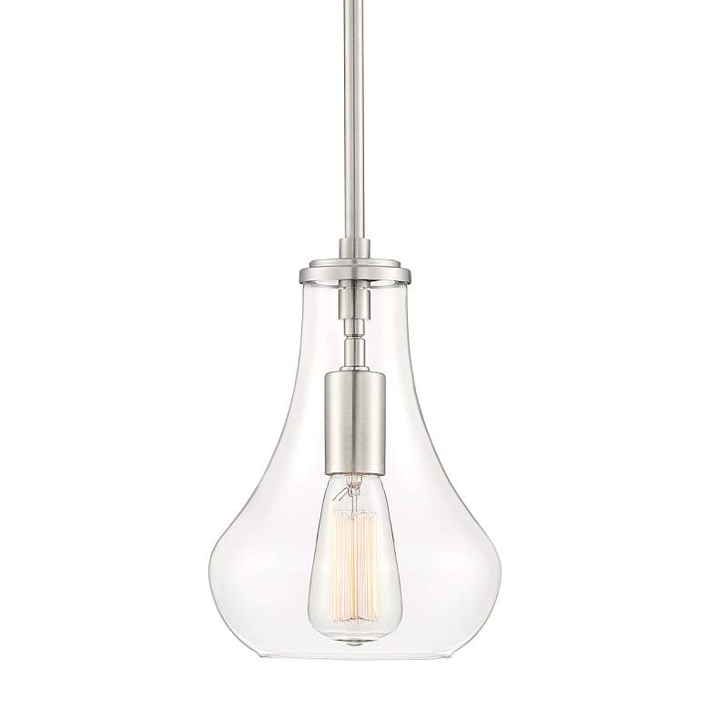 Roselle 8 1/2" Wide Brushed Nickel Mini Pendant