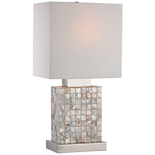 Dimond Mini 17" High Mother of Pearl Shell Accent Table Lamp