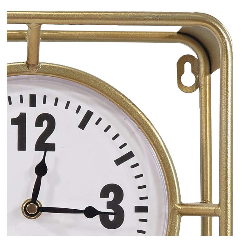 Forward Timing Gold 10" Square Table Clock